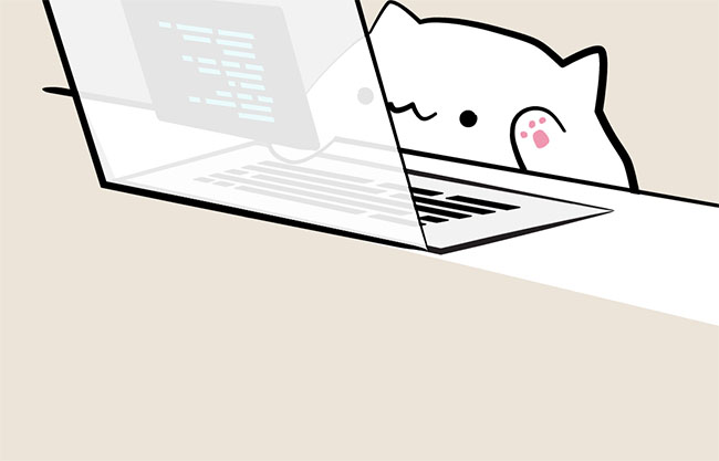 HTML5 SVG卡通猫敲键盘特效