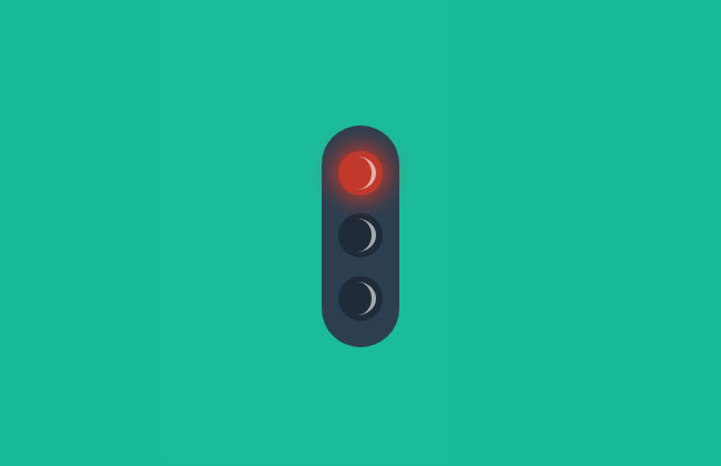 交通红绿灯CSS3动画特效