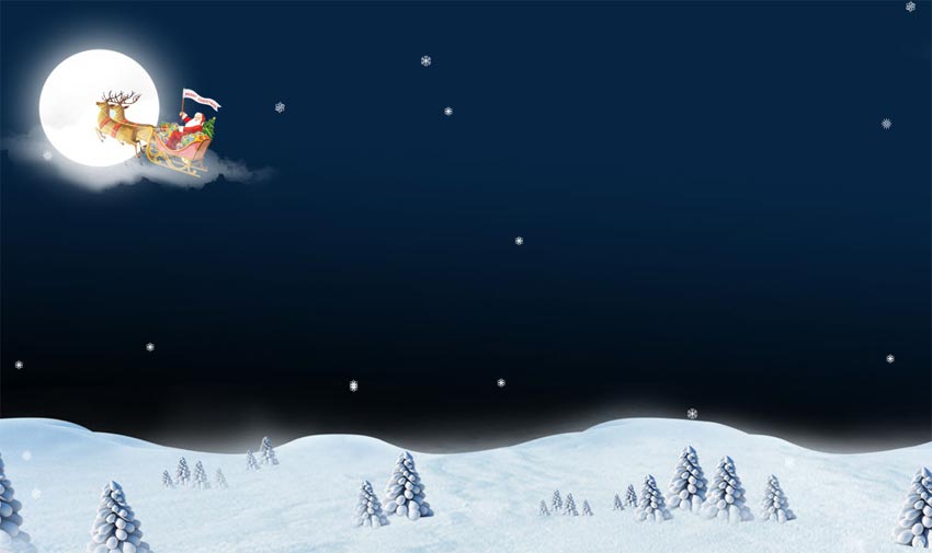 jquery圣诞节页面空中飘雪花动画特效
